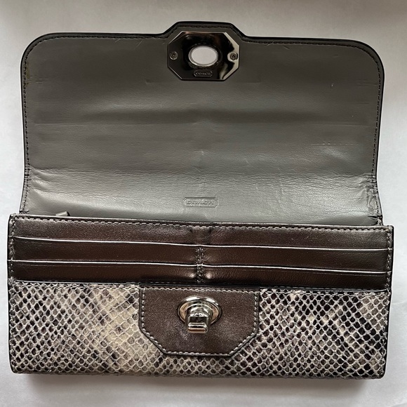 Coach Faux Python Wallet - Picture 3 of 4